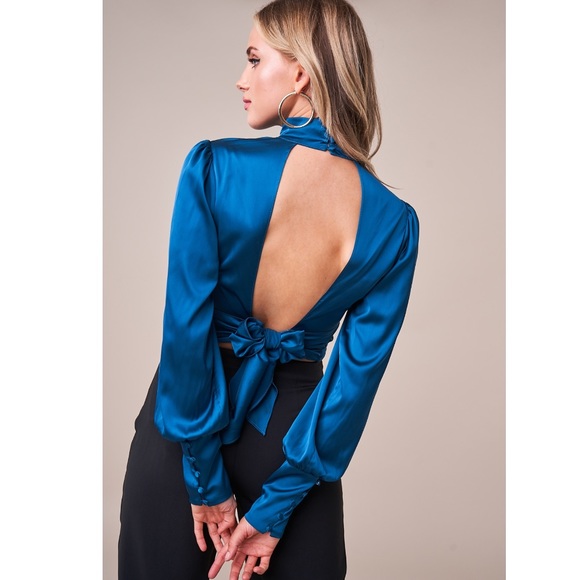 Mock Neck Blouse - Picture 2 of 7